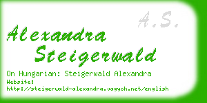 alexandra steigerwald business card